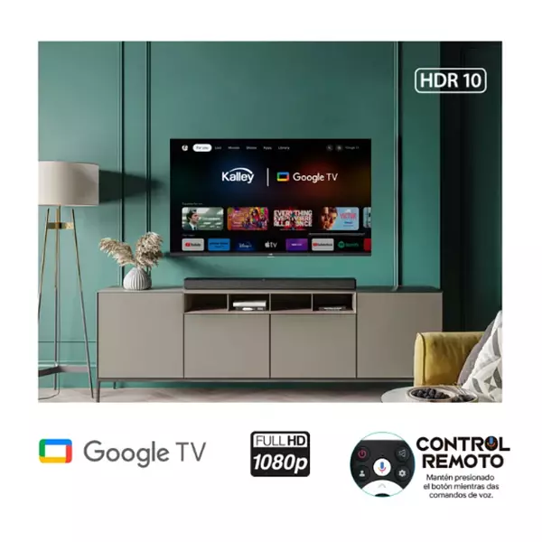 Tv Kalley 40 Pulgadas 102 Cm Fhd Led Smart Tv Google 8144