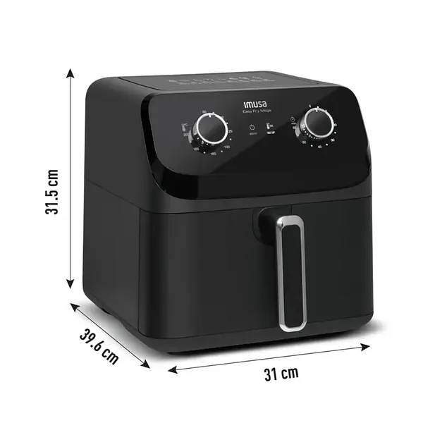 Freidora De Aire Imusa Mega Mecánica 7.5l Negra