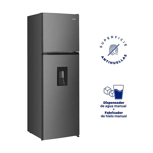 Nevera Kalley Congelador Superior 332 Litros K-Nt332l Gris