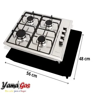 Estufa Yamagas De Empotrar, Parrillas Gruesas, Acero Inox