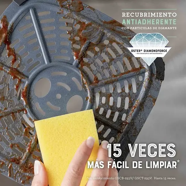 Freidora De Aire Oster 6lts Digital Diamondforce Con Ventana