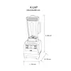 Licuadora Kalley K-Lap Max Blend Negro