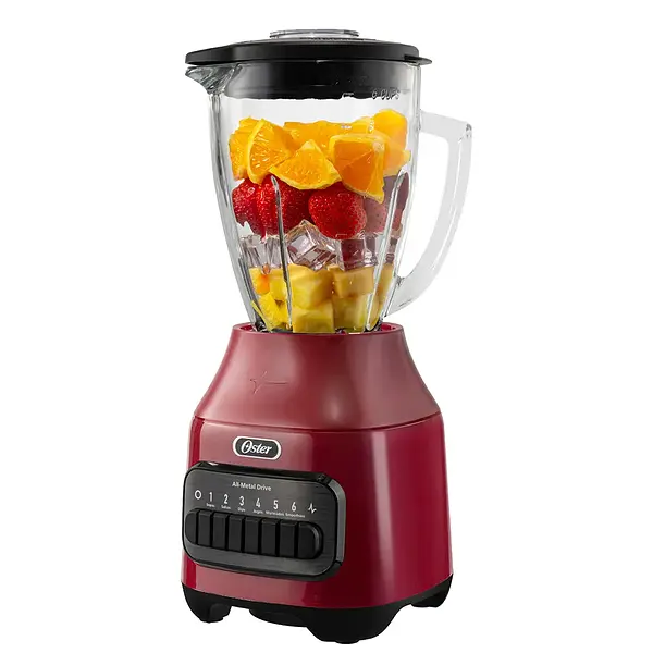 Licuadora Oster 6 Velocidades Pulso Boroclass Blstpeg-Rpb Roja