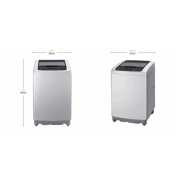 Lavadora Lg 13 Kg Carga Superior Gris Wt13dpbk