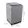 Lavadora Kalley Carga Superior 12 Kilos K-Ld12ge Gris