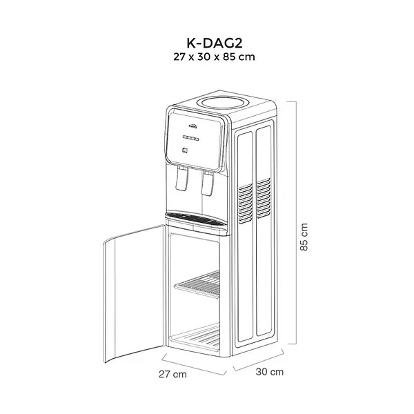Dispensador De Agua Kalley De Piso Para Botellón