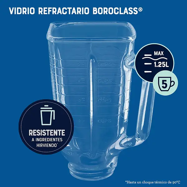 Licuadora Oster Clasica Vaso Vidrio 3 Velocidades 0294