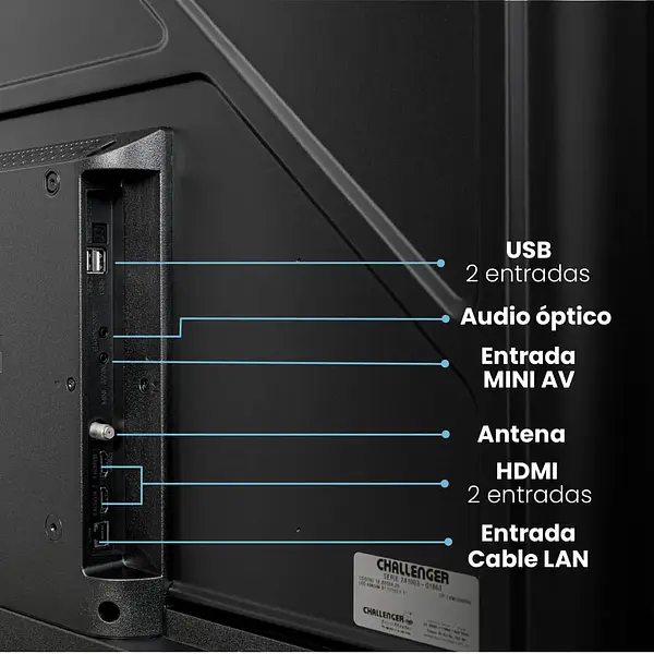 Tv Challenger 43" 43kg90 Fhd Led Smart Tv Google Tv 6365