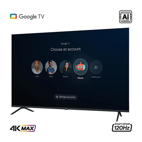 Tv Kalley 50" 50g315 4k-Uhd Max Led Smart Tv Google Tv 6942