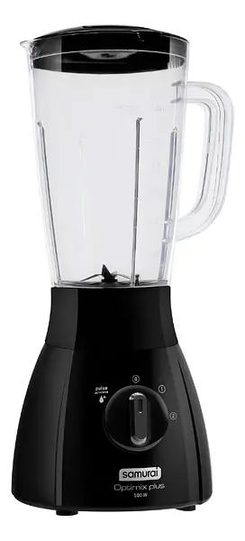 Licuadora Samurai Optimix Plus Vaso Plastico Negra