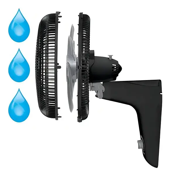 Ventilador Samurai Silence Force Plus Pared Negro 4606