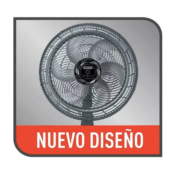 Ventilador Samurái Silence Force Plus 2 En 1 Gris
