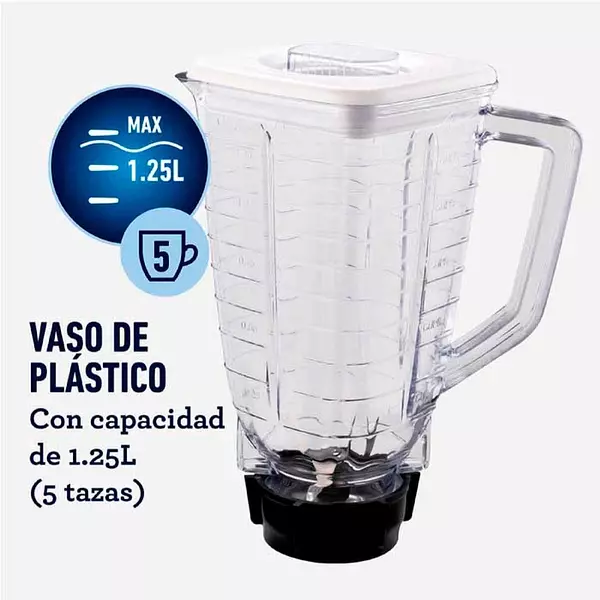 Licuadora Oster Vaso Plástico Blanca 2v 8413