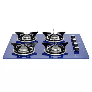 Estufa Continental De Empotrar 4p Vidrio 6mm Ee Gn Azul 6507