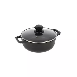 Caldero Imusa Afn 26cm Tapa Vidrio Antiadherente 4358