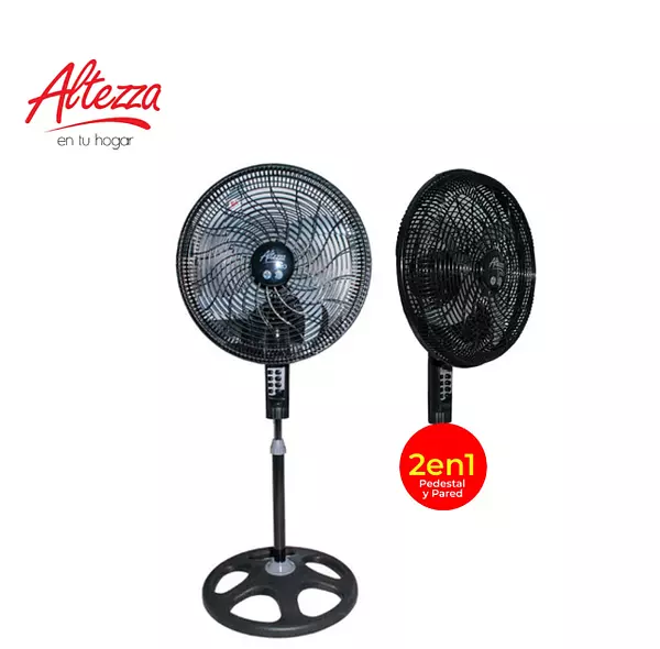 Ventilador Altezza Pedestal Pro Mp 18 Negro 2en1 8550