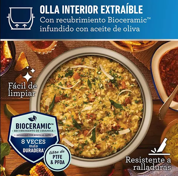 Olla Oster Multifuncional 10 En 1 Con Freidora 2.2 Lt 5763