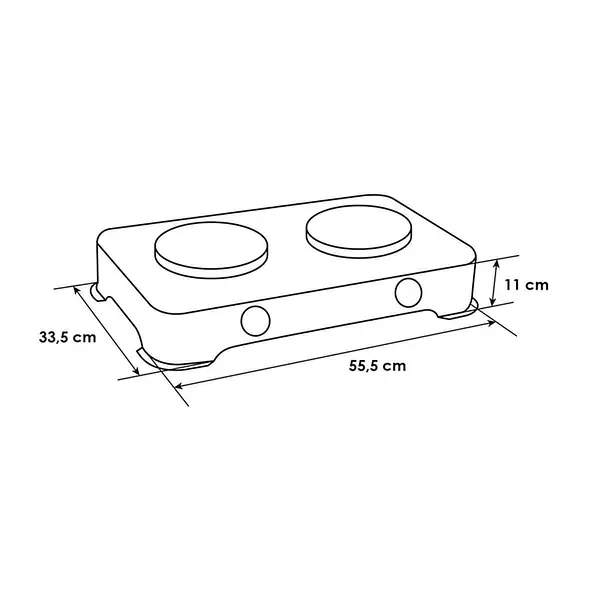 Cocineta Abba De Mesa Sg200-1a G.Propano 2p Qa Gris 1170