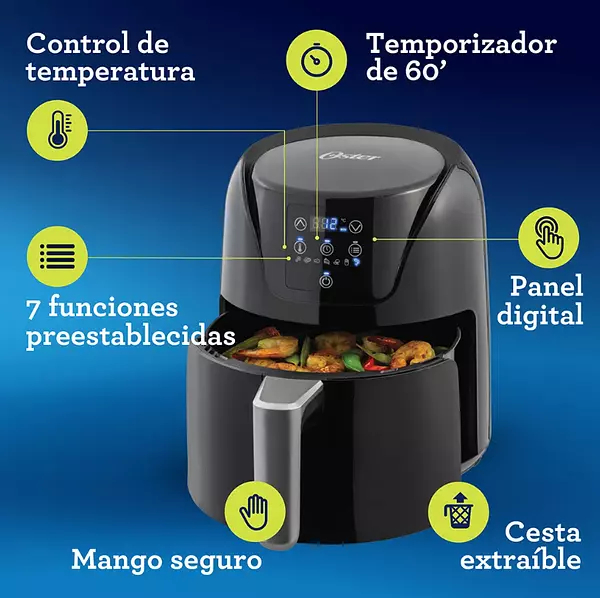 Freidora De Aire Oster Digital 4 Lt 7392
