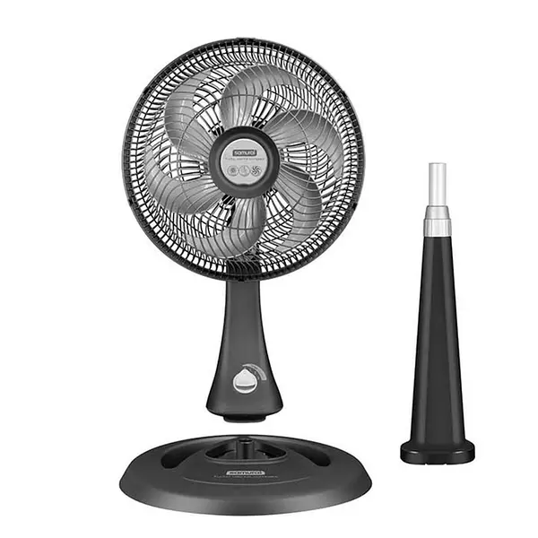 Ventilador Samurai Turbo Silence Compact 2en1 Negro 1001