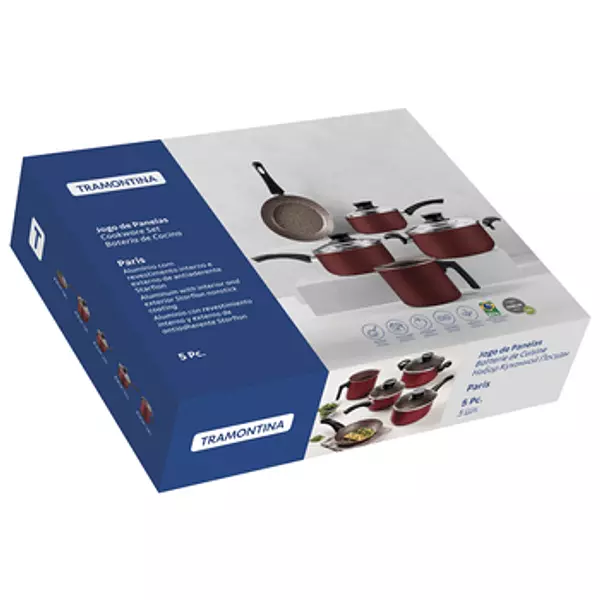 Batería De Cocina Tramontina Paris 5 Piezas 1547