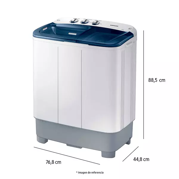 Lavadora Samsung Semiautomática De 7.5 Kg Gris 4411