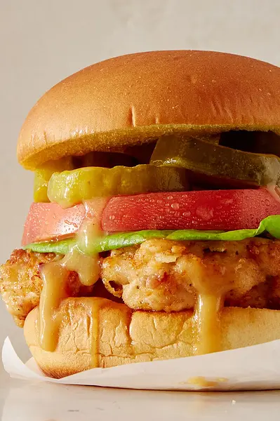 Hamburguesa de pollo en la Airfryer